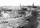 Rivning utmed Kyrkogårdsgatan, 1961-10-16