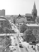 Drottninggatan söderut från Storbron, 1970-tal