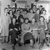 Lärare och elever Verkstadsskolan, 1956