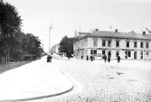 Storgatan mot söder från Olaigatan, 1907