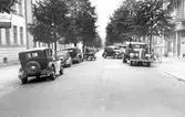 Bilar på Kungsgatan, 1930-tal