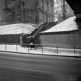 Trappan upp till Centralstation vid Nobeltunneln, 1954-10-16