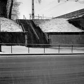 Trappan upp till Centralstation vid Nobeltunneln, 1954-10-16