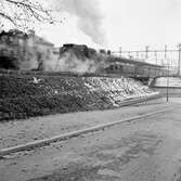 Ånglok över Nobeltunneln, 1954-10-18