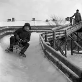 Full fart i bobbacken, 1955-01-22