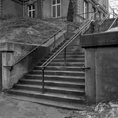 Trappan upp till Centralstation vid Nobeltunneln, 1955-01-24