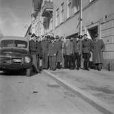 Örebro polisen på besiktningskurs, 1953-03-14