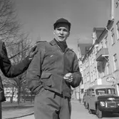 Örebropolisen på besiktningskurs, 1953-03-14