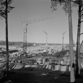 Baronbackarna byggs, 1955