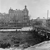 Fylgiahuset byggs, 1956