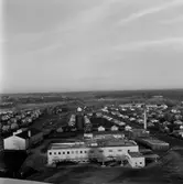 Vy över mejeriet från Svampen, 1957-11-15