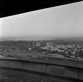 Vy över Norrby från Svampen, 1957-11-15