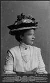 Kvinna i hatt, Sunne, 1905