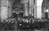 Elever besöker Nikolaikyrkan, 1916