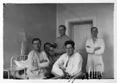 Värnpliktiga i sjukpaviljongen på Svea Trängkår, Älvtomtagatan, 1924