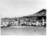 Skolavslutning i tändsticksfabrikens skola i Ambernath, Indien, 1933