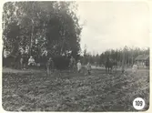 Plöjningsarbete i Lindbacka i Frövi, 1920-tal