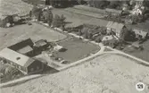 Flygbild över Södra gården Lia, 1950-tal