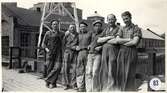 Arbetare vid Frövifors Pappersbruk i Frövi, 1950-tal