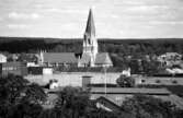 Vy mot Olaus Petri kyrka, 1989