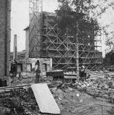 Byggnation av Hagabro hus , 1947