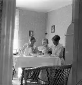 Tre kvinnor dricker kaffe, 1920-tal