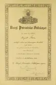 Diplom från Kungliga Patriotiska Sällskapet, oktober 1943