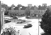 Utsikt från balkong på Mäster Larsgatan, ca 1955