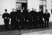 Poliskommendering från Örebro till Hallsberg i samband med 'luffarekongressen', 1921