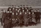 Skolklass på Brolyckans skola, ca 1905