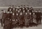 Skolklass på Brolyckans skola, ca 1905