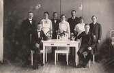 Sjukhuspersonal och patienter på Garphytte sanatorium, 1919