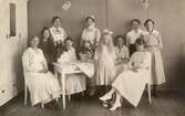Sjukhuspersonal och patienter vid Garphytte sanatorium, 1919