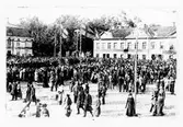 Stora Torget i Alingsås under 300-års jubileet 1919.