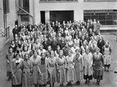 Personal på AB Lindberg strå- & filthattfabrik, 1930-tal