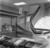 Interiörbild från det nybyggda varuhuset EPA i Huskvarna 12 juni 1962.