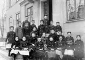 Skolklass på Gumaeliusskolan, 1910-tal