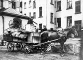 Flytt med hästtransport i Örebro, ca 1903