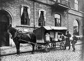 Godstransport med häst och vagn, 1910-tal
