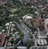 Flygbild över Örebro mot öster