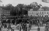 Stora Torget i Alingsås under 300-års jubileumet 1919.