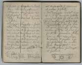 Anteckningsbok skriven av Frey Hellman mellan 1882-83.