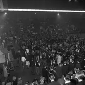 Besökare vid popgala i Idrottshuset, 1964