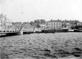 Foto från Kronholmen över Nattviken mot Nybron, före 1900.