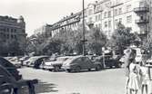 Bilparkering på Järntorget, 1958