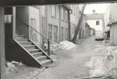 Gårdsinteriör från gamla söder, Drottninggatan 54, 1959