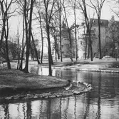 Örebro slott med slottsparken, 1955