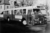 Stadsbussen vid busscentralen, 1970-tal?