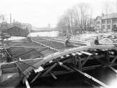 Arbete med byggnation av Vasabron, 1926