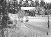 Snö på hustak och väg, 1930-tal